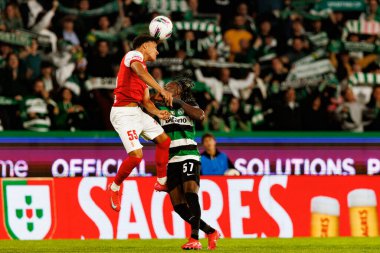Francisco Chissumba ve Geovany Quenda Liga Portekiz maçı sırasında Estadio Jose Alvalade 'de (Maciej Rogowski)