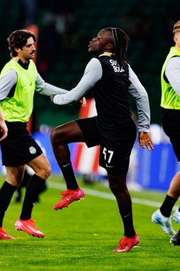 Estadio Jose Alvalade 'deki (Maciej Rogowski) Sporting CP ve SC Braga takımları arasında oynanan Liga Portekiz maçı sırasında Geovany Quenda görüldü.)