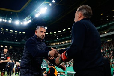 Rui Borges ve Carlos Carvalhal, Liga Portekiz maçı sırasında Estadio Jose Alvalade 'de (Maciej Rogowski)