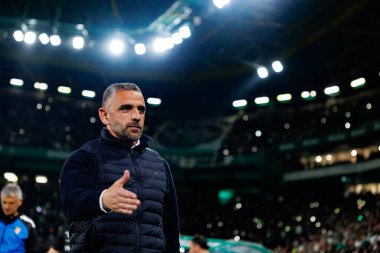 Liga Portekiz maçı sırasında Estadio Jose Alvalade 'de (Maciej Rogowski) Sporting CP ve SC Braga takımları arasında Rui Borges görüldü.)