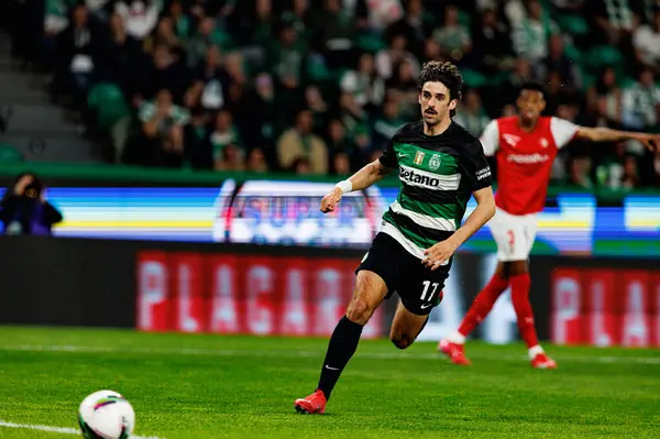 Francisco Trincao, Liga Portekiz maçı sırasında Estadio Jose Alvalade 'de (Maciej Rogowski)