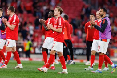 Andreas Schjelderup, Liga Portekiz maçı sırasında SL Benfica ve FC Arouca (Maciej Rogowski) takımları arasında görüldü.)