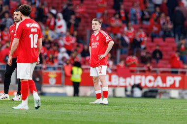 Kerem Akturkoglu Liga Portekiz maçı sırasında SL Benfica ve FC Arouca (Maciej Rogowski) takımları arasında görüldü.)