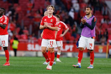 Andreas Schjelderup, Liga Portekiz maçı sırasında SL Benfica ve FC Arouca (Maciej Rogowski) takımları arasında görüldü.)
