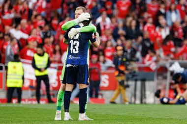 Nico Mantl ve Boris Popoviç Liga Portekiz maçı sırasında SL Benfica ve FC Arouca (Maciej Rogowski)