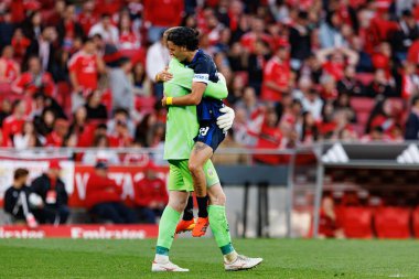 Nico Mantl ve Pedro Santos Liga Portekiz maçı sırasında SL Benfica ve FC Arouca (Maciej Rogowski)