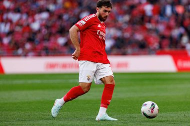 Liga Portekiz maçında SL Benfica ve FC Arouca (Maciej Rogowski) takımları arasında Orkun Kokcu görüldü)