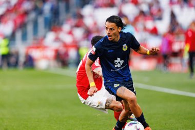 Pedro Santos, Liga Portekiz maçı sırasında SL Benfica ve FC Arouca (Maciej Rogowski) takımları arasında görüldü.)