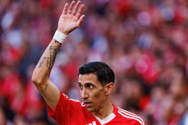 Angel Di Maria Liga Portekiz maçında SL Benfica ve FC Arouca (Maciej Rogowski) takımları arasında görüldü.)