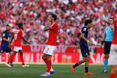 Angel Di Maria Liga Portekiz maçında SL Benfica ve FC Arouca (Maciej Rogowski) takımları arasında görüldü.)