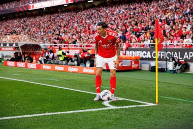 Angel Di Maria Liga Portekiz maçında SL Benfica ve FC Arouca (Maciej Rogowski) takımları arasında görüldü.)
