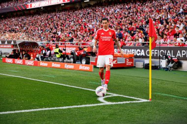 Angel Di Maria Liga Portekiz maçında SL Benfica ve FC Arouca (Maciej Rogowski) takımları arasında görüldü.)
