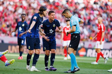 Boris Popoviç ve Jason Fontan Liga Portekiz maçı sırasında SL Benfica ve FC Arouca (Maciej Rogowski)