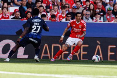 Angel Di Maria Liga Portekiz maçında SL Benfica ve FC Arouca (Maciej Rogowski) takımları arasında görüldü.)