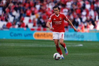 Alvaro Carreras, Liga Portekiz maçında SL Benfica ve FC Arouca (Maciej Rogowski) takımları arasında görüldü.)