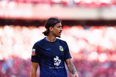 Boris Popoviç Liga Portekiz maçı sırasında SL Benfica ve FC Arouca (Maciej Rogowski) takımları arasında görüldü.)