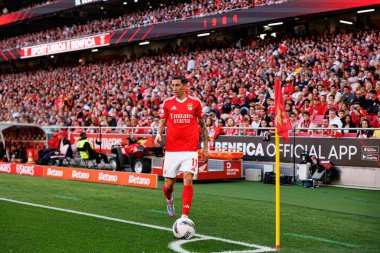 Angel Di Maria Liga Portekiz maçında SL Benfica ve FC Arouca (Maciej Rogowski) takımları arasında görüldü.)