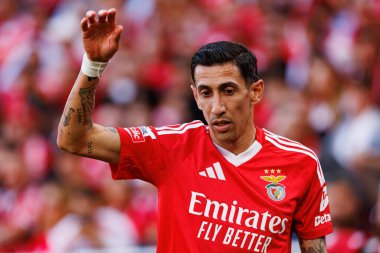Angel Di Maria Liga Portekiz maçında SL Benfica ve FC Arouca (Maciej Rogowski) takımları arasında görüldü.)