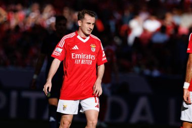 Kerem Akturkoglu Liga Portekiz maçı sırasında SL Benfica ve FC Arouca (Maciej Rogowski) takımları arasında görüldü.)