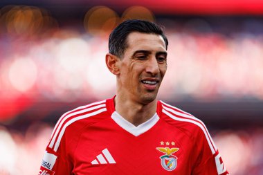 Angel Di Maria Liga Portekiz maçında SL Benfica ve FC Arouca (Maciej Rogowski) takımları arasında görüldü.)