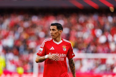Angel Di Maria Liga Portekiz maçında SL Benfica ve FC Arouca (Maciej Rogowski) takımları arasında görüldü.)