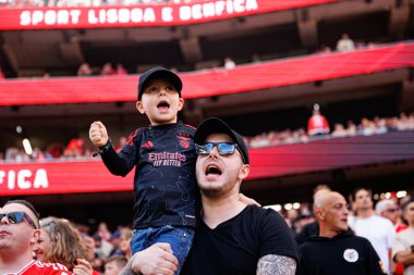Benfica taraftarları Liga Portekiz maçında SL Benfica ve FC Arouca (Maciej Rogowski) takımları arasında görüldü.)