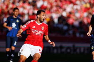 SL Benfica ve FC Arouca (Maciej Rogowski) takımları arasında oynanan Liga Portekiz maçında Vangelis Pavlidis görüldü)