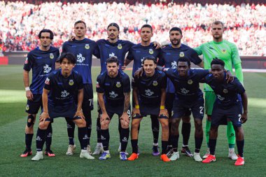 Liga Portekiz maçında SL Benfica ve FC Arouca (Maciej Rogowski) takımları arasında Arouca oyuncuları görüldü.)