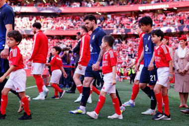 Liga Portekiz maçında SL Benfica ve FC Arouca (Maciej Rogowski) takımları arasında Alfonso Trezza ve Taichi Fukui görüldü.)