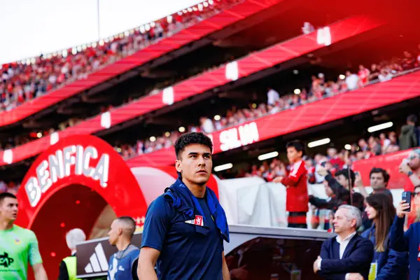 Brian Mansilla Liga Portekiz maçı sırasında SL Benfica ve FC Arouca (Maciej Rogowski) takımları arasında görüldü.)