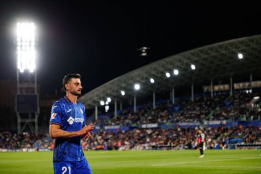 Juan Iglesias LaLiga EA SPORTS maçı sırasında Estadio Coliseum 'da Getafe CF ve Real Madrid CF takımları arasında görüldü (Maciej Rogowski)