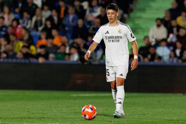 LaLiga EA SPORTS maçı sırasında Estadio Coliseum 'da Getafe CF ve Real Madrid CF takımları arasında görüldü (Maciej Rogowski)