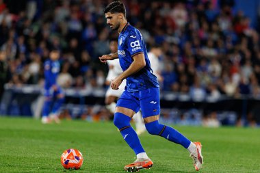 Juan Berrocal, LaLiga EA SPORTS maçı sırasında Estadio Coliseum 'da Getafe CF ve Real Madrid CF takımları arasında görüldü (Maciej Rogowski)