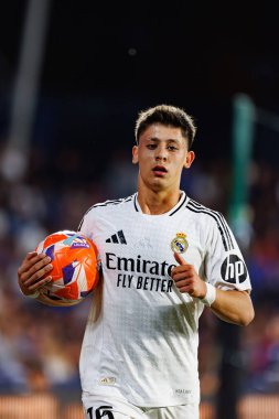 LaLiga EA SPORTS maçı sırasında Estadio Coliseum 'da Getafe CF ve Real Madrid CF takımları arasında görüldü (Maciej Rogowski)