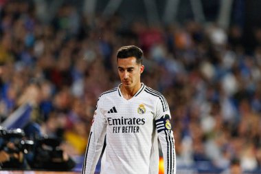 Lucas Vazquez, LaLiga EA SPORTS maçı sırasında Estadio Coliseum 'da Getafe CF ve Real Madrid CF takımları arasında görüldü (Maciej Rogowski)
