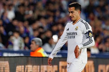 Lucas Vazquez, LaLiga EA SPORTS maçı sırasında Estadio Coliseum 'da Getafe CF ve Real Madrid CF takımları arasında görüldü (Maciej Rogowski)