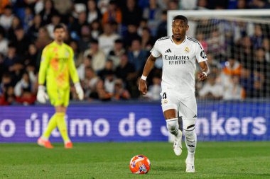 David Alaba LaLiga EA SPORTS maçı sırasında Estadio Coliseum 'da Getafe CF ve Real Madrid CF takımları arasında görüldü (Maciej Rogowski)