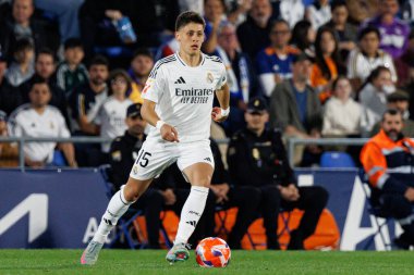 LaLiga EA SPORTS maçı sırasında Estadio Coliseum 'da Getafe CF ve Real Madrid CF takımları arasında görüldü (Maciej Rogowski)