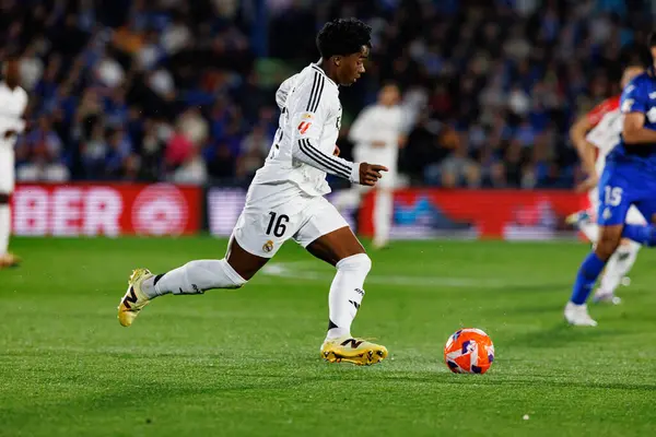 LaLiga EA SPORTS maçı sırasında Estadio Coliseum 'da Getafe CF ve Real Madrid CF takımları arasında görüldü (Maciej Rogowski)