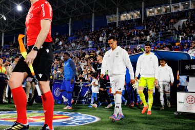 Lucas Vazquez, LaLiga EA SPORTS maçı sırasında Estadio Coliseum 'da Getafe CF ve Real Madrid CF takımları arasında görüldü (Maciej Rogowski)