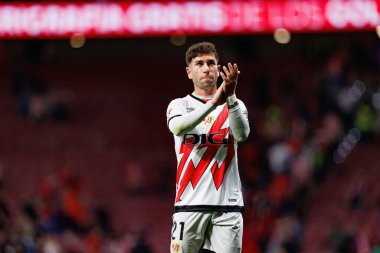 Adrian Embarba LaLiga EA SPORTS maçı sırasında Estadio Civitas Metropolitano 'da Atletico de Madrid ve Rayo Vallecano takımları arasında görüldü (Maciej Rogowski)