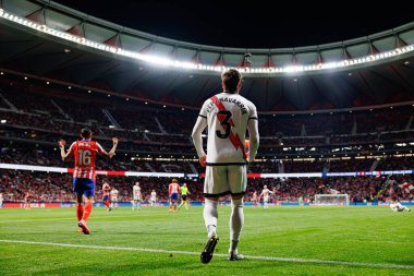 Josep Chavarria, Atletico de Madrid ve Rayo Vallecano takımları arasında Estadio Civitas Metropolitano 'da (Maciej Rogowski)