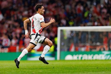 Pedro Diaz, LaLiga EA SPORTS maçı sırasında Estadio Civitas Metropolitano 'da Atletico de Madrid ve Rayo Vallecano takımları arasında görüldü (Maciej Rogowski)