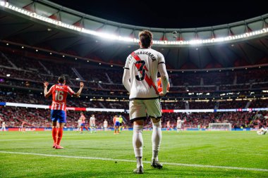 Josep Chavarria, Atletico de Madrid ve Rayo Vallecano takımları arasında Estadio Civitas Metropolitano 'da (Maciej Rogowski)