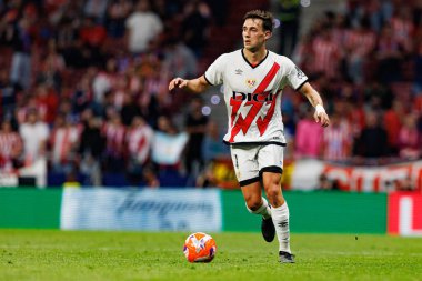 Pedro Diaz, LaLiga EA SPORTS maçı sırasında Estadio Civitas Metropolitano 'da Atletico de Madrid ve Rayo Vallecano takımları arasında görüldü (Maciej Rogowski)