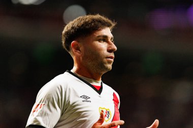 Adrian Embarba LaLiga EA SPORTS maçı sırasında Estadio Civitas Metropolitano 'da Atletico de Madrid ve Rayo Vallecano takımları arasında görüldü (Maciej Rogowski)