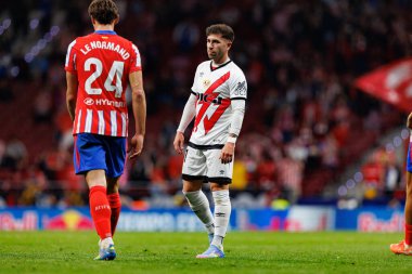 Adrian Embarba LaLiga EA SPORTS maçı sırasında Estadio Civitas Metropolitano 'da Atletico de Madrid ve Rayo Vallecano takımları arasında görüldü (Maciej Rogowski)