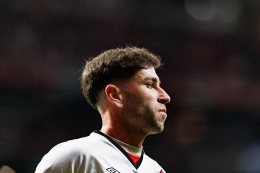 Adrian Embarba LaLiga EA SPORTS maçı sırasında Estadio Civitas Metropolitano 'da Atletico de Madrid ve Rayo Vallecano takımları arasında görüldü (Maciej Rogowski)