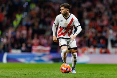 Adrian Embarba LaLiga EA SPORTS maçı sırasında Estadio Civitas Metropolitano 'da Atletico de Madrid ve Rayo Vallecano takımları arasında görüldü (Maciej Rogowski)