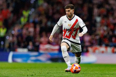 Adrian Embarba LaLiga EA SPORTS maçı sırasında Estadio Civitas Metropolitano 'da Atletico de Madrid ve Rayo Vallecano takımları arasında görüldü (Maciej Rogowski)